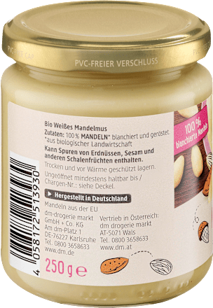 Mandľová pasta biela dmBio