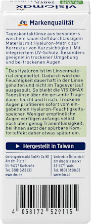 Tageslinse -3,00 VISIOMAX