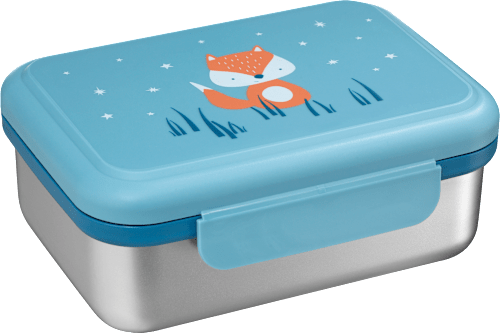 Brotdose Edelstahl blau babylove
