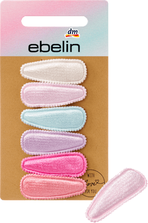 Spinki do włosów mini materiałowe pastelowe ebelin