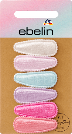 Spinki do włosów mini materiałowe pastelowe ebelin