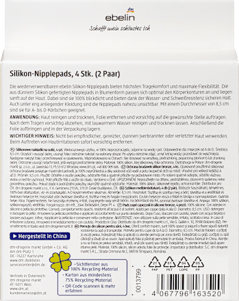 Silikon Nipple Pads Sheer Elegance ivory (2 Paar) ebelin