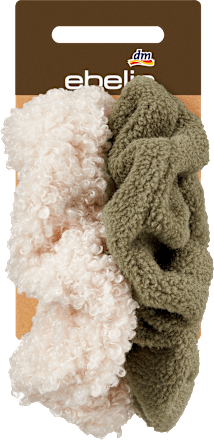Scrunchies Teddy creme, khaki ebelin