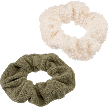 Scrunchies Teddy creme, khaki ebelin