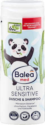 Sprchovací gél a šampón 2v1 Ultra Sensitive Balea med