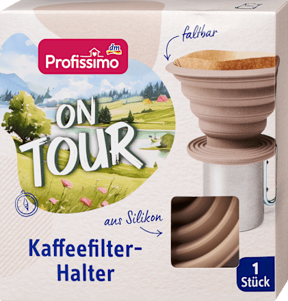 Kaffeefilterhalter aus Silikon on tour  Profissimo