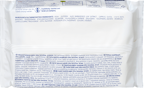 ULTRA SENSITIVE vlažni toalet papir, 2x50kom Sanft&Sicher