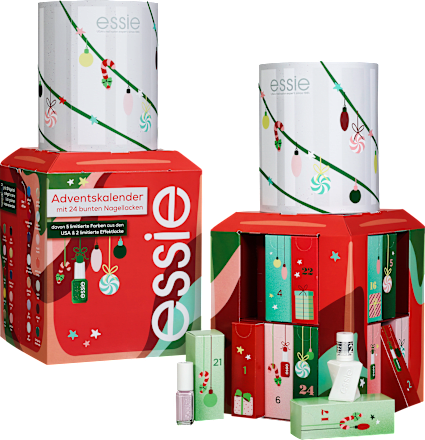 Adventskalender 2024 mit 24 bunten Nagellacken essie