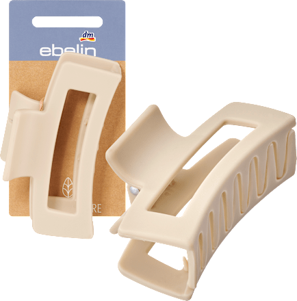 Haarklammer mit Recyclingmaterial beige ebelin