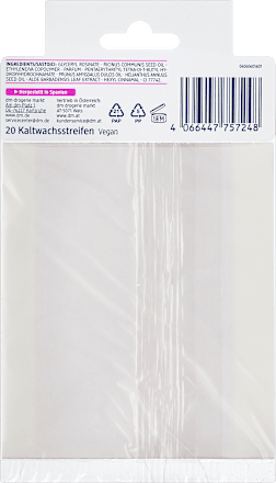 Plastry z woskiem do depilacji brwi na zimno Balea