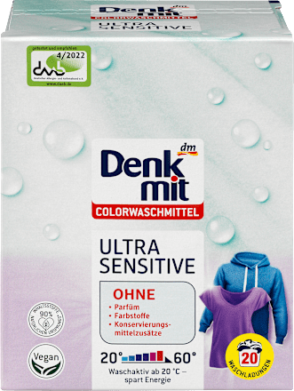 Proszek do prania tkanin kolorowych Ultra Sensitive 1,35 kg Denkmit