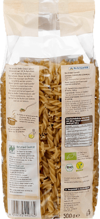 Nudeln, Spirelli aus Dinkel, Naturland dmBio