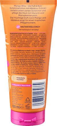 Losion za noge i stopala sa šljokicama – mango i hibiskus Balea