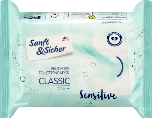 CLASSIC vlažni toaletni papir - SENSITIVE Sanft&Sicher