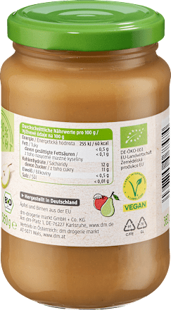 Био пюре от ябълки и круши dmBio