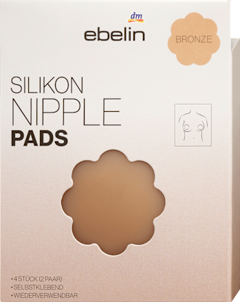 Silikon Nipple Pads Sheer Elegance bronze ( 2 Paar) ebelin