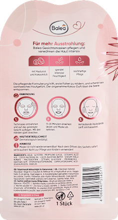 Millky Kokos -  maska u obliku maramice Balea