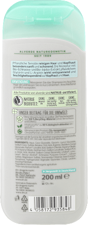 Šampon za osetljivu kosu organska ehinacea i organska jojoba alverde NATURKOSMETIK