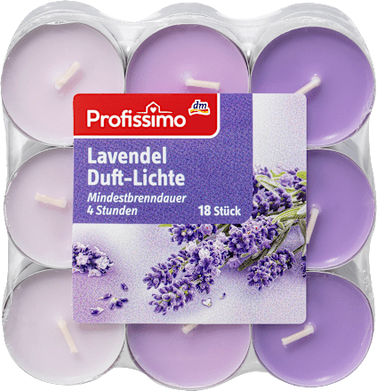 Świeczki zapachowe w aluminium, lawenda Profissimo