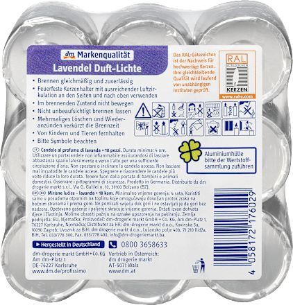Świeczki zapachowe w aluminium, lawenda Profissimo