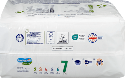nature pelene, veličina 7 xxl (16+kg) babylove
