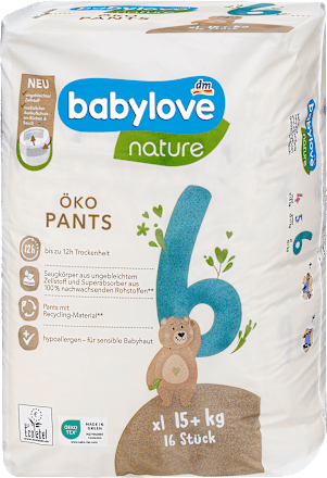 nature pelene gaćice, XXL veličina 6 (15+ kg) babylove