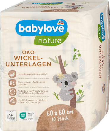 Teli per il cambio pannolino babylove nature