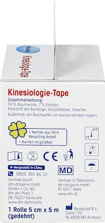 Taśma kinezjologiczna, 1 rolka Mivolis