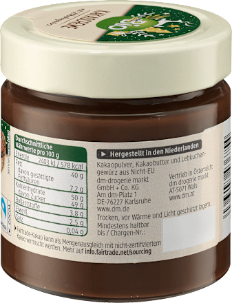 Kakaocreme Lebkuchengewürz     dmBio