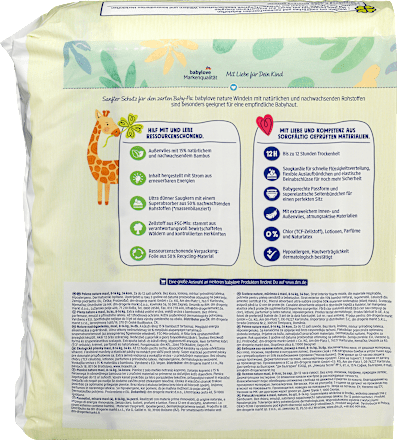 Windeln Gr. 4, Maxi (8-14 kg) babylove nature