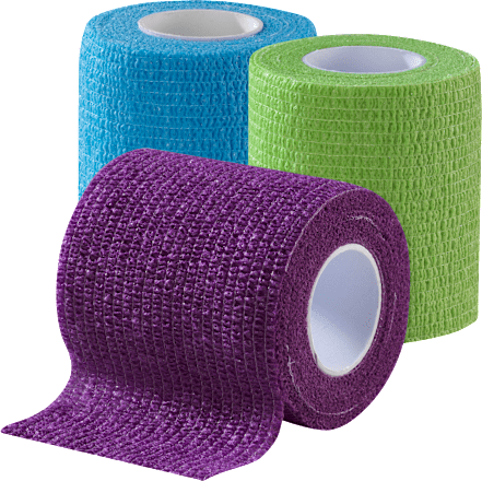 Selbsthaftende Bandage, 6 cm x 5 m (gedehnt), 1 Rolle Mivolis