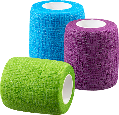 Selbsthaftende Bandage, 6 cm x 5 m (gedehnt), 1 Rolle Mivolis