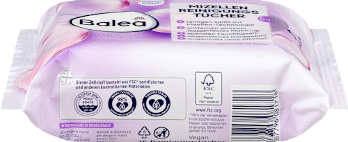 Salviette struccanti con acqua micellare 5in1 Balea