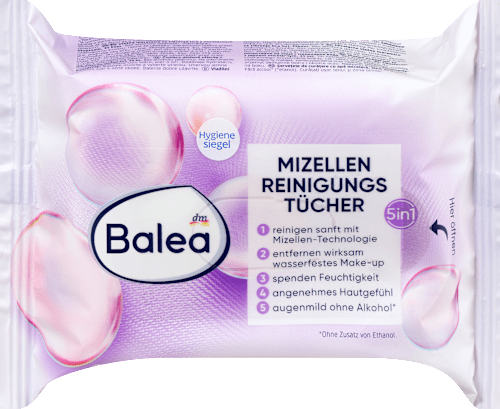 Micelarne chusteczki oczyszczające Balea