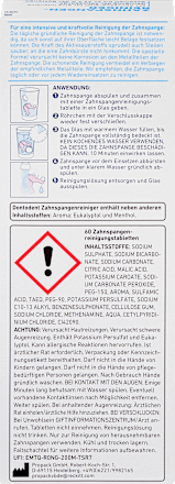 Tablete za čiščenje zobnega aparata Dontodent