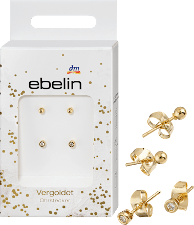 Ohrstecker vergoldeter Modeschmuck ebelin