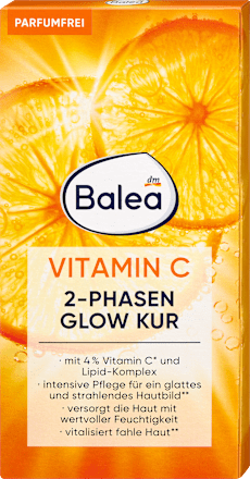 Glow Treatment 2-Phase Vitamin C ampule za sjaj kože Balea