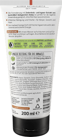 Duschgel Rough Nature 3in1 alverde MEN