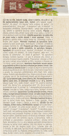 Herbatka czekoladowy czaj Podróż do Orientu, łupiny kakaowca, imbir & cynamon (20 x 2 g) dmBio