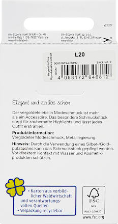 Creolen vergoldeter Modeschmuck ebelin