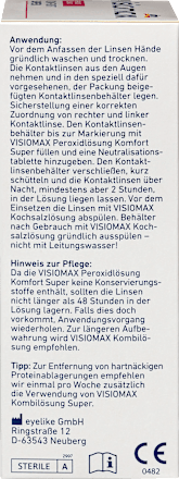 Peroxidlösung Komfort Super für weiche Kontaktlinsen, mit Kontaktlinsenbehälter   VISIOMAX