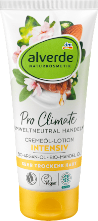 Losjon za telo na oljni osnovi Pro Climate z bio arganovim in bio mandljevim oljem alverde NATURKOSMETIK