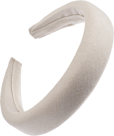 Haarreif aus recyceltem Leinen beige ebelin