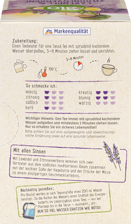 Biljni čaj lavanda i limun verbena, 20 kesica dmBio