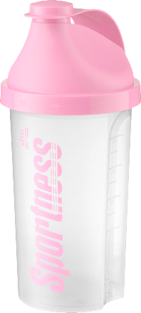 Shaker za pripravo napitkov, pink (500 ml) Sportness