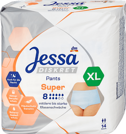 inkontinenční kalhotky Super velikost XL Jessa DISKRET