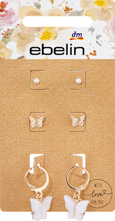 Ohrstecker Schmetterling Gold-Optik ebelin
