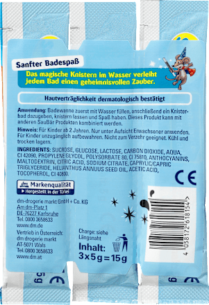 Kryształki strzelające do kąpieli, 3x5g SauBär