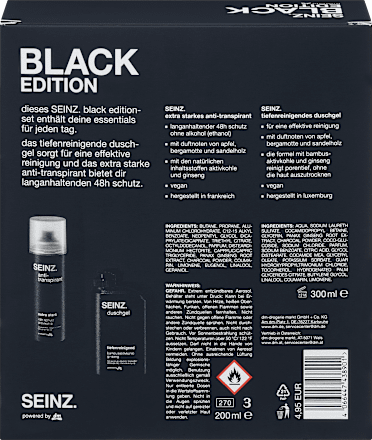 Комплект Душ гел и део спрей за мъже SEINZ.