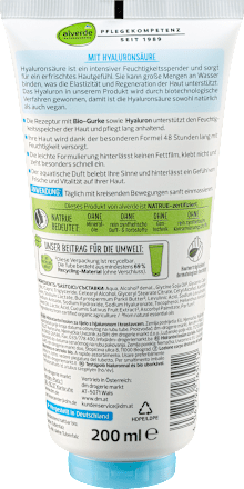 Körperlotion Hyaluron & Bio-Gurke alverde NATURKOSMETIK